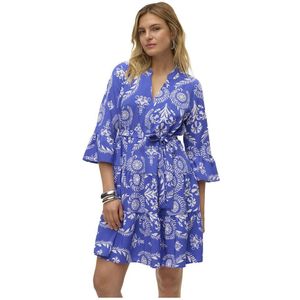 Vero Moda Zera Long Sleeve Short Dress Blauw XL Vrouw