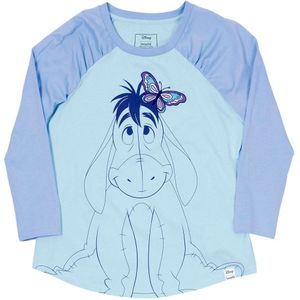 Loungefly - Disney Winnie The Pooh Eeyore - T-shirt - 100% Katoen - Zeefdruk en Geborduurd Ontwerp