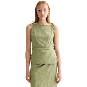 Scotch & Soda Draped Wrap Mouwloze Blouse