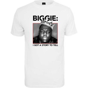 Mister Tee Biggie Crown Short Sleeve T-shirt Wit 4XL Man