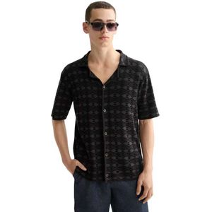 Scotch & Soda Tone On Tone Knitted Korte Mouw Poloshirt