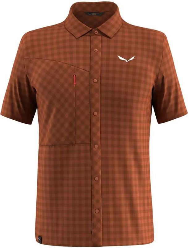 Puez Dry - Heren Shirt - Korte Mouwen - Blauw - Nylon - Ademend