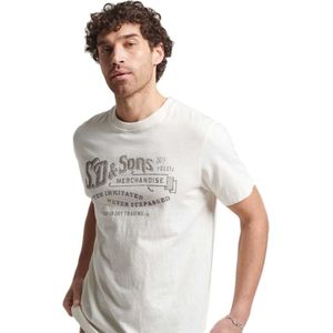 Superdry Vintage Script Workwear Short Sleeve T-shirt Wit XL Man