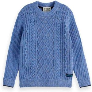 Scotch & Soda Regular Fit Cable Knitted Trui
