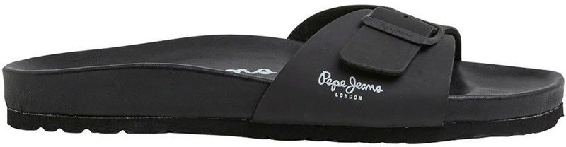 Pepe Jeans - PMS90100 - Anatomische Sandalen - Zwart - Plat - Casual