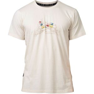 Rafiki Slack Short Sleeve T-shirt Beige,Wit M Man