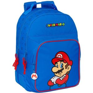 Safta Double Super Mario Play Backpack Blauw