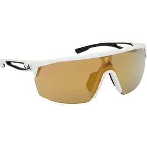 Adidas Sport Sp0099 Sunglasses Wit Brown Mirror Man