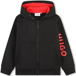Hugo G00030 Full Zip Sweatshirt Zwart 8 Years