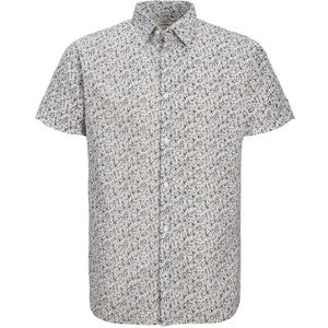 Jack & Jones Summer Print Short Sleeve Shirt Wit XL Man
