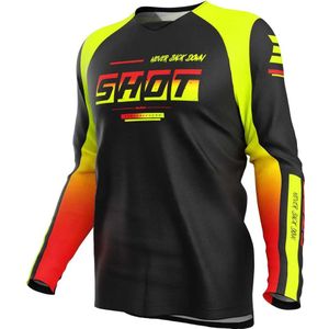Shot Draw Block T-shirt Met Lange Mouwen