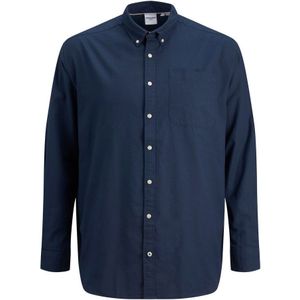 Jack & Jones Oxford Plus Size Overhemd Met Lange Mouwen