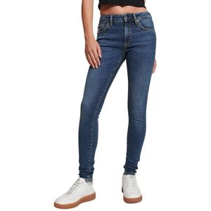 Superdry Vintage Mid Rise Skinny Jeans Blauw 27 / 30 Vrouw