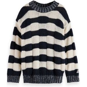 Scotch & Soda Loose-fit Chunky Striped Trui
