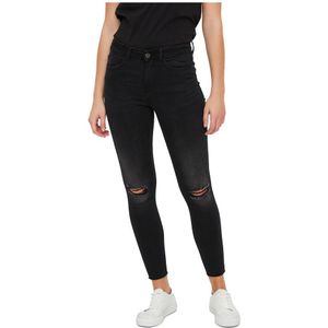 Noisy May Lucy Normal Waist Ankle Az088bl Jeans Zwart 25 / 30 Vrouw