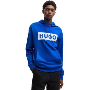HUGO - Nalves - Hoodie - Blauw - Katoen