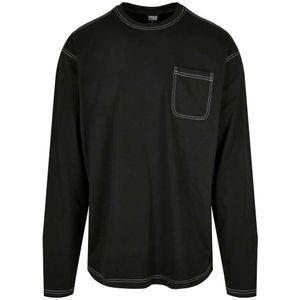 Urban Classics Heavy Oversized Contrast Stitch Sweatshirt Zwart M Man