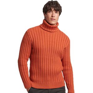 Superdry Vintage Roll Neck Roll Neck Sweater Oranje XL Man