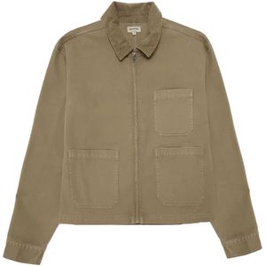 Balmohk Canvas Corduroy Collar Jas