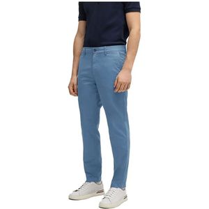 BOSS - Kaiton Chino Broek - Blauw - Katoen