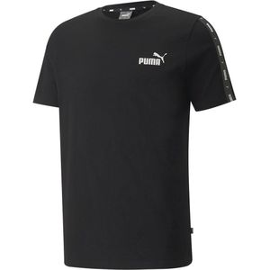 Puma Ess+ Tape Short Sleeve T-shirt Zwart M Man