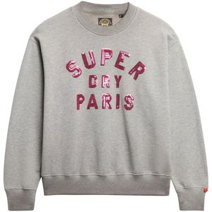 Superdry - Varsity Loose - Sweatshirt - Boxy Pasvorm - Geribde Halslijn