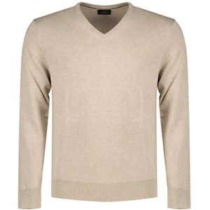 Hackett Hm703083 V Neck Sweater Beige XL Man