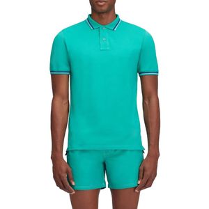 Sundek Brice Cotton Piqué With Tricolour Details Korte Mouw Poloshirt