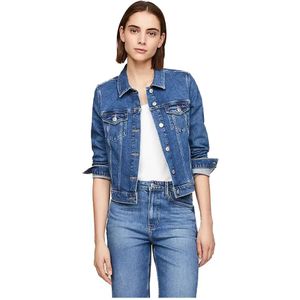 Tommy Hilfiger - Denimjack - Blauw - Stretch Katoen
