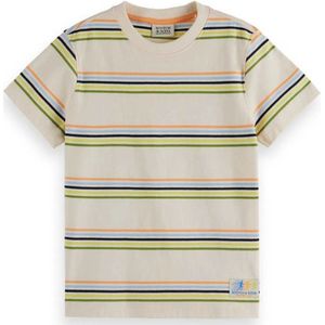 Scotch & Soda Relaxed Fit Yarn Dyed T-shirt Met Korte Mouwen