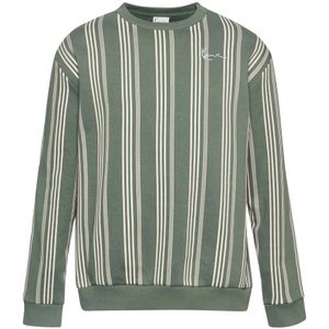 Karl Kani Small Signature Striped Sweatshirt Groen L Man