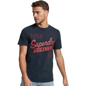Superdry Vintage Home Run Short Sleeve T-shirt Blauw M Man
