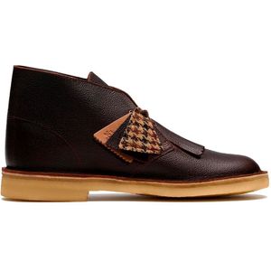 Clarks - 26183082 - Bruine Desert Boot - Leren Enkellaarsjes - Plat - Veters - Casual - Klassiek