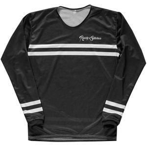 Rusty Stitches Flattrack Stripes T-shirt Met Lange Mouwen