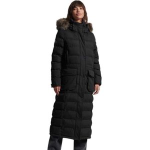 Superdry Mf Expedition Long Line Jacket Zwart XS Vrouw