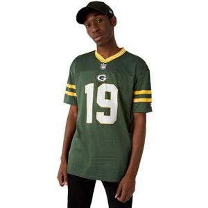 New Era Nfl Oversized Green Bay Packers Short Sleeve V Neck T-shirt Groen L Man