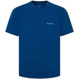 Pepe Jeansvoor mannen. PM509429 Aleph T-shirt blauw (L), Casual, Korte mouwen, Biologisch katoen, Duurzaam