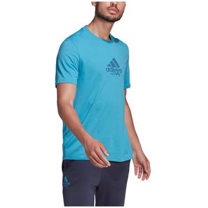 Adidas Ten Game Graphic Short Sleeve T-shirt Blauw XL Man