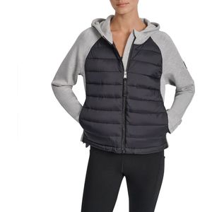 Dkny Scuba Hybrid Quilted Jas