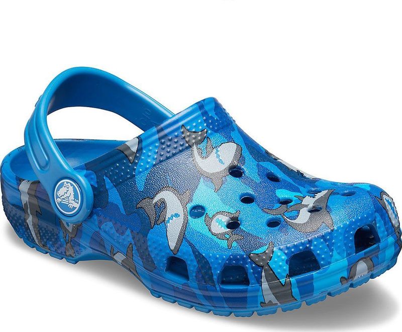 Crocs - Classic Shark Ps - Klompen - Haaienpatroon