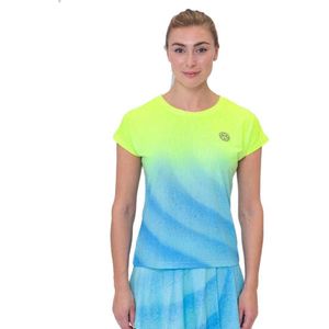 Bidi Badu Beach Spirit Short Sleeve T-shirt Geel,Blauw S Vrouw