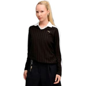 Puma - T7 - Poloshirt - Groen - Katoen - Lange Mouwen