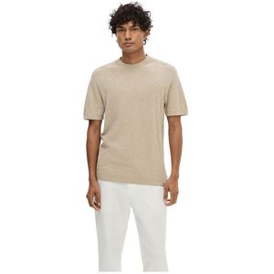 Selected Berg Short Sleeve T-shirt Beige 2XL Man