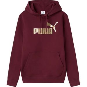 Puma Essentials+ Textured Foil Big Logo Hoodie
