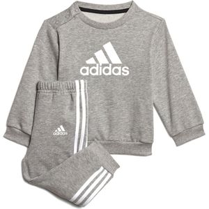 Adidas Badge Of Sport French Terry Jogger Set Grijs 9-12 Months Meisje