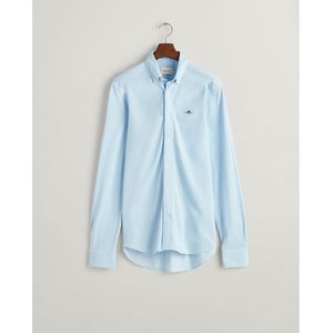 Gant Regular Pique Long Sleeve Shirt Blauw 3XL Man
