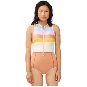 Billabong Sol Sista 1 Mm Rashguard Met Korte Mouwen En Ritssluiting Aan De Voorkant