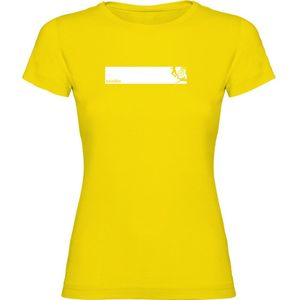 Kruskis Triathlon Frame Short Sleeve T-shirt Geel 2XL Vrouw