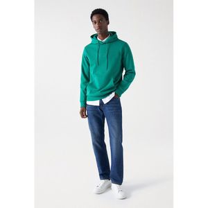 Salsa Jeans French Terry With Peach Touch Hoodie Groen L Man