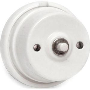 Chime Drukknop - Porselein - 10A - 250V - Ø 80mm